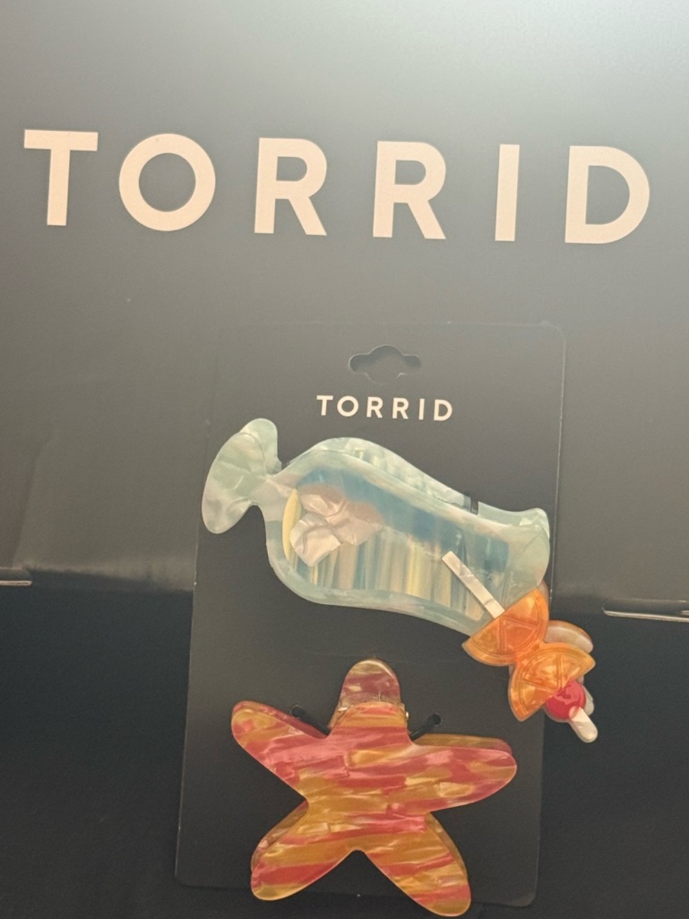 TORRID Multicolor Vacation Hair Clips NWT NIP